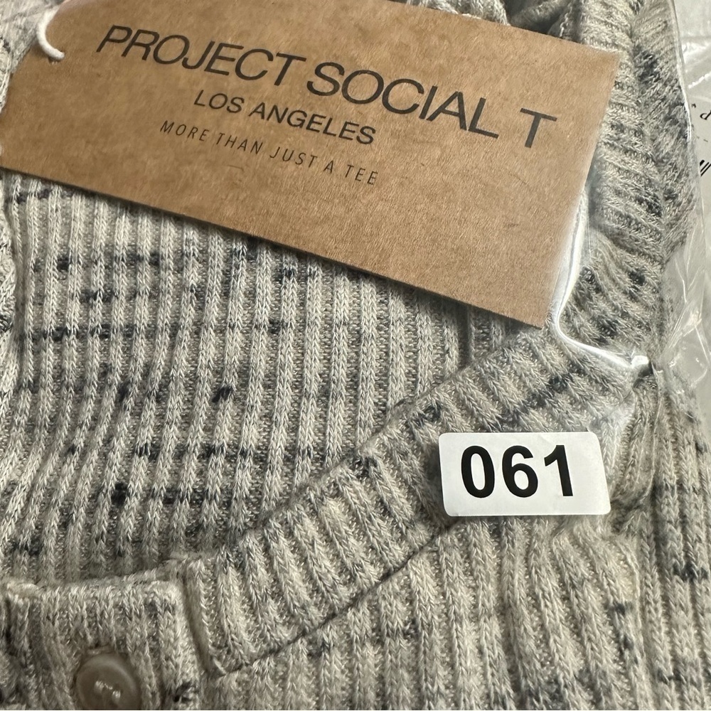 PROJECT SOCIAL T Reid Thermal Henley Size Large NWT - Picture 9 of 9